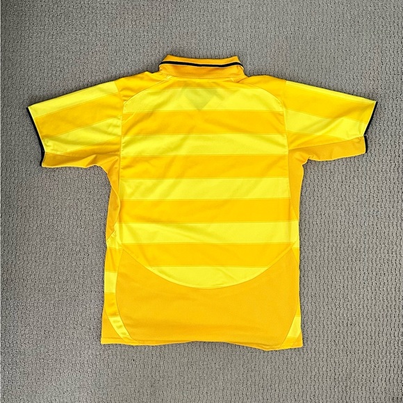 Vintage Inter FC Soccer Jersey Polo in Yellow with Pirelli Logo - Picture 5 of 5